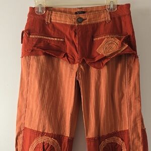 Stylish Orange Women's Capris